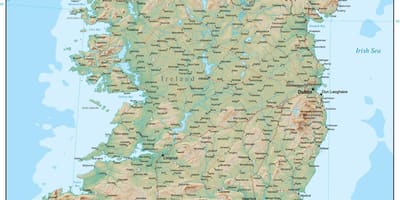 Карта на ирска терен 