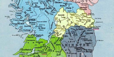 Карта на мегалитска ирска 