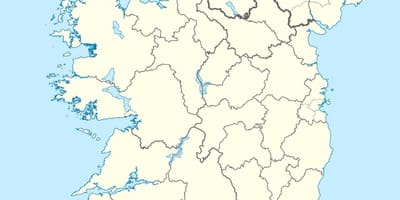 Карта на островите на ирска