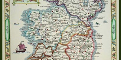Карта на средновековна ирска