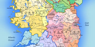 Ирска карта на туристички атракции