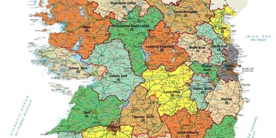 Мапа од ordnance survey ирска мапата на слики